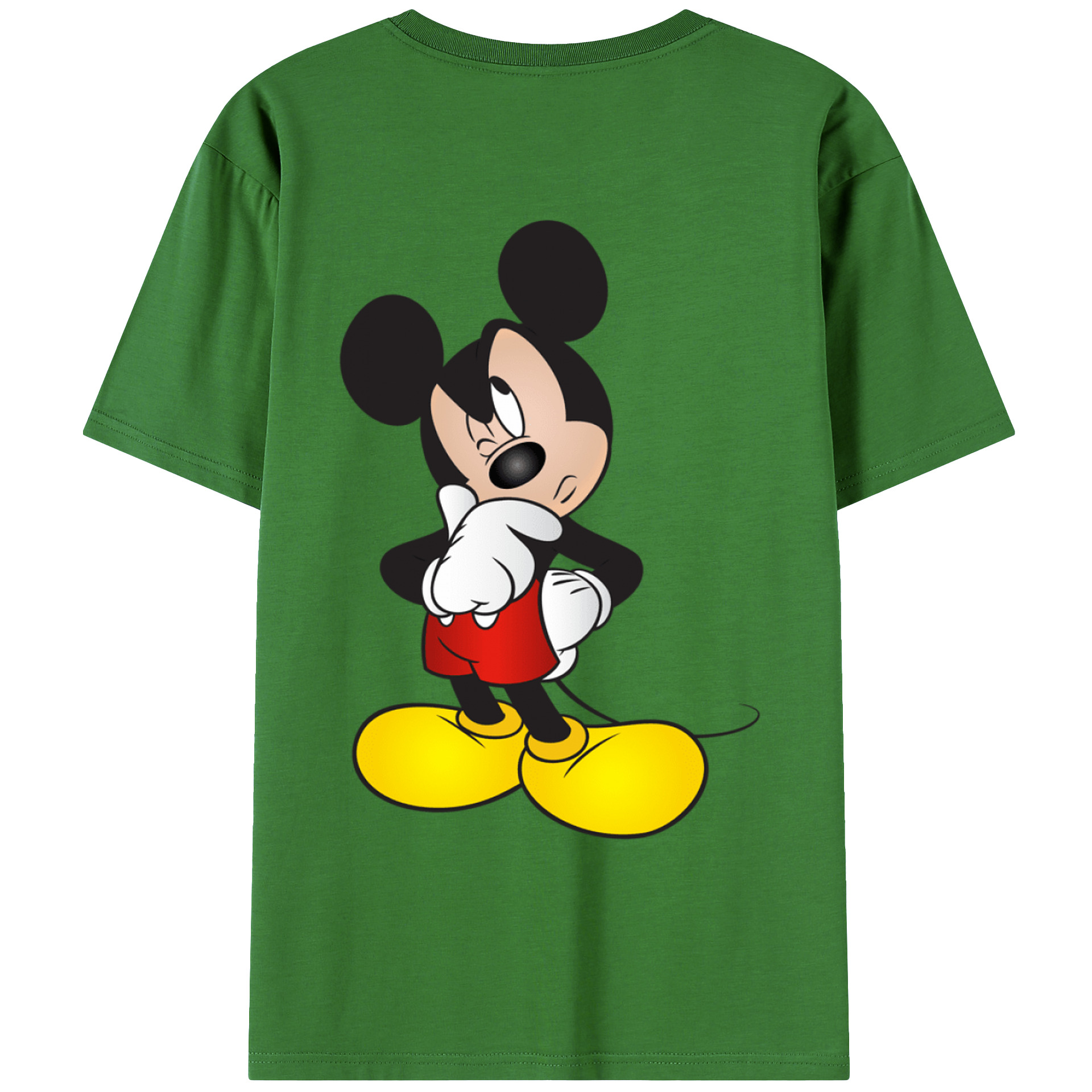 （画像用） ミッキーマウス Mickey Mouse レディース半袖Tシャツ(バックプリント)
